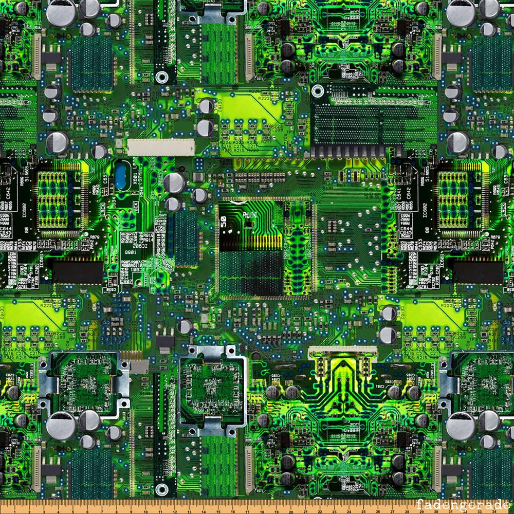 Green Computer Memory Board