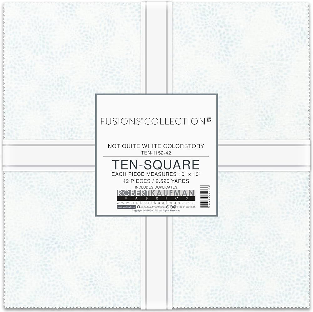 Ten Squares Fusion - Not Quiet White Colorstory