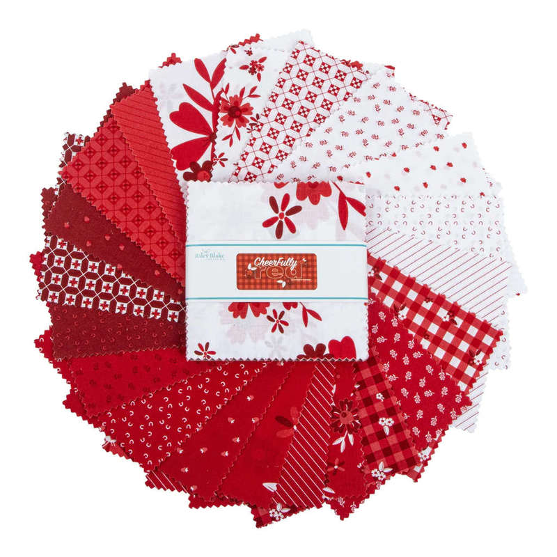 Charm Pack  Cheerfully Red