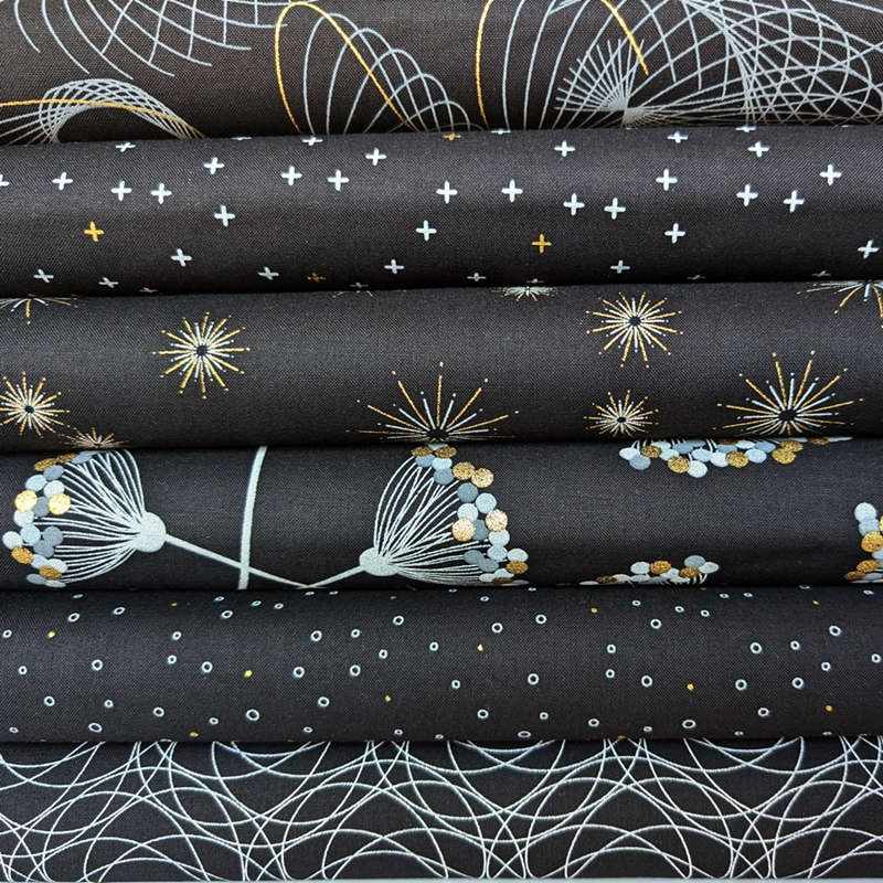 Fat Quarter Paket Shimmer in Ebony