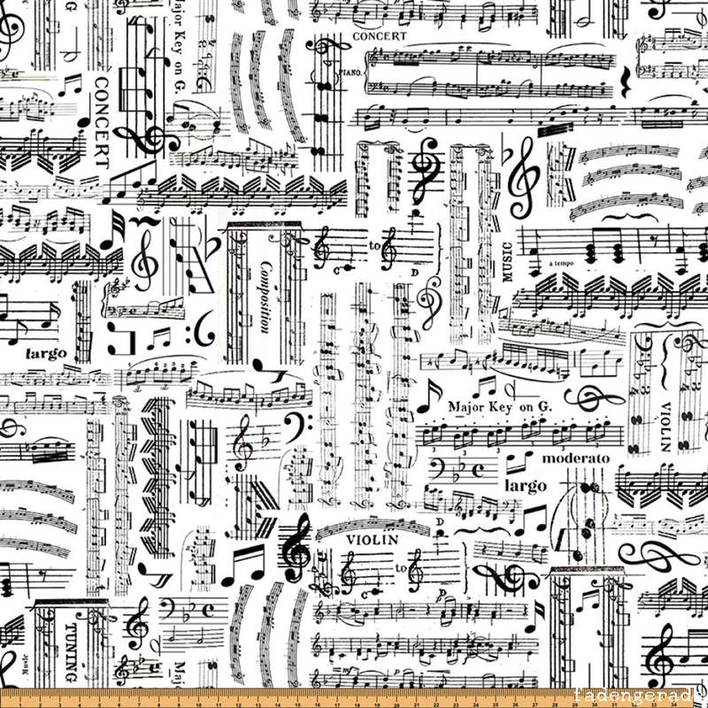 Rest 45 cm White Music Sheets 