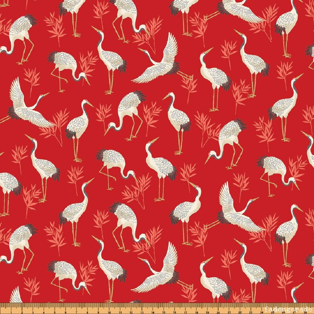 Cranes in Red