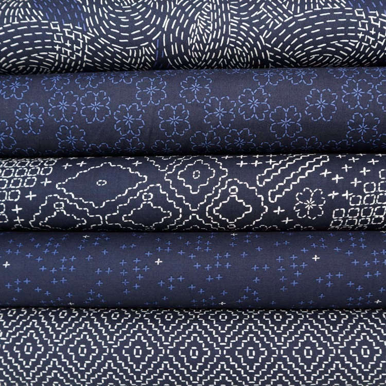 Fat Quarter Paket Indigo Stitches